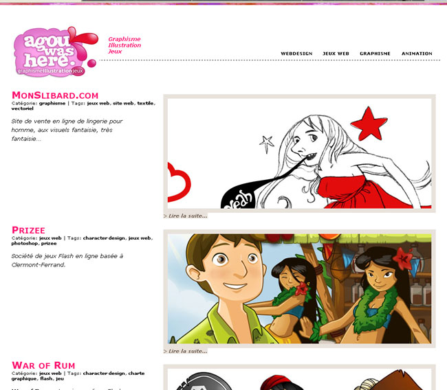Nouveau site agouwashere.com