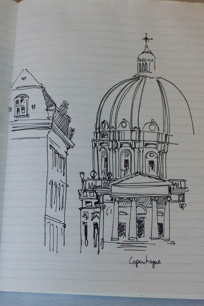 Croquis de Stockholm et Copenhague