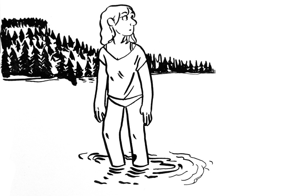 En allant au lac un soir d’été