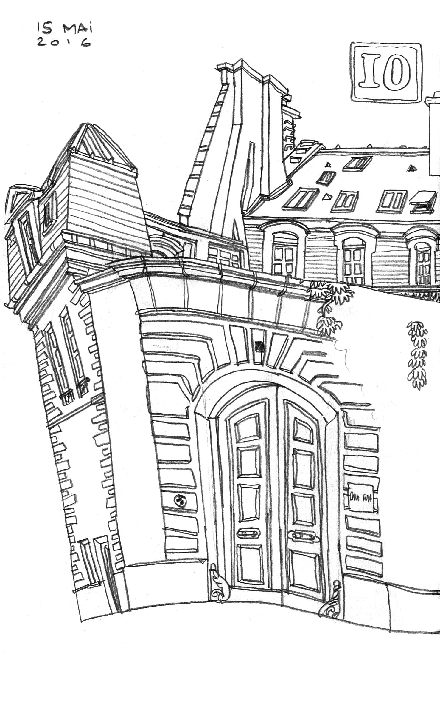 Croquis de Paris, mai 2016